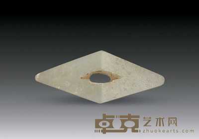 汉 玉剑饰 长6.5cm